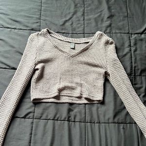 SHEIN mega cropped long sleeve sweater
